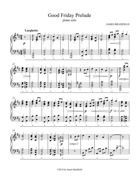 Good Friday Prelude Sheet Music