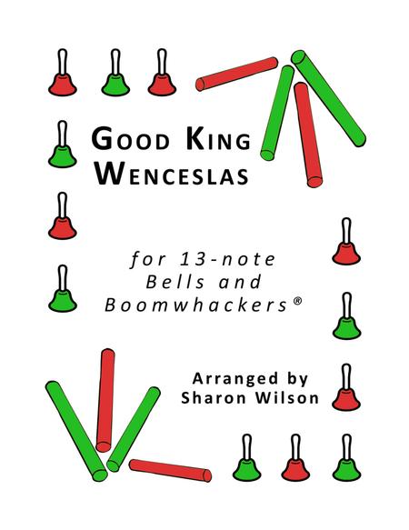 Good King Wenceslas For 13 Note Bells And Boomwhackers With Black And White Notes Sheet Music