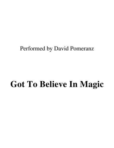 Got To Believe In Magic Lead Sheet Performed By David Pomeranz Sheet Music