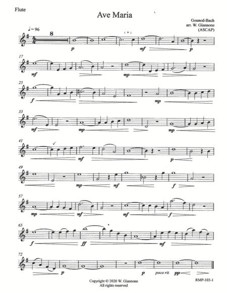 Free Sheet Music Gounod Bach Ave Maria