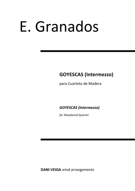 Free Sheet Music Goyescas Intermezzo