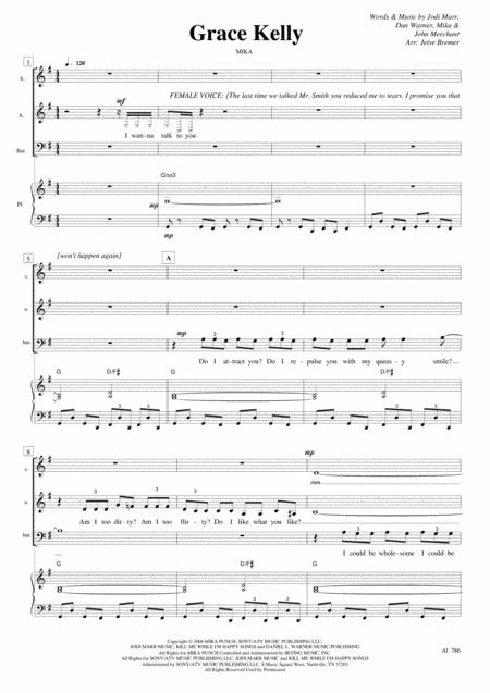 Grace Kelly Sabar Piano Sheet Music