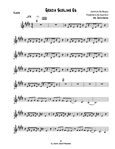 Gracia Sublime Es Sheet Music