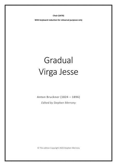 Gradual Virga Jesse Sheet Music