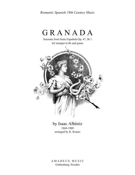 Granada From Suite Espanola For Trumpet In Bb And Piano Sheet Music