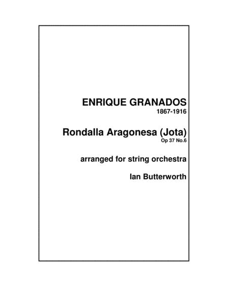 Granados Aragonesa Jota Spanish Dance Op 37 No 6 Sheet Music