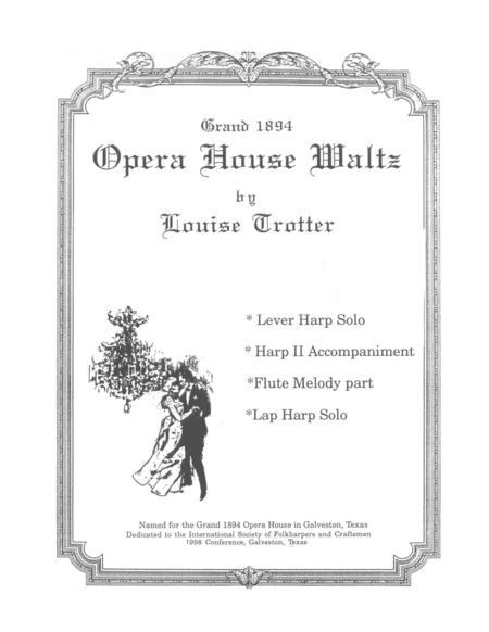 Grand 1894 Opera House Waltz Sheet Music