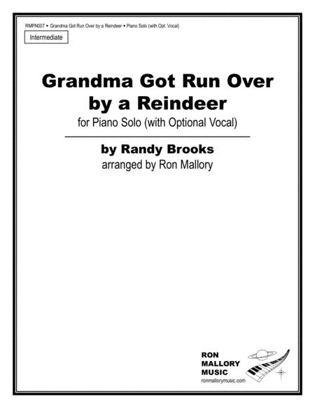 Grandma Got Run Over By A Reindeer Piano Solo With Optional Vocal Sheet Music