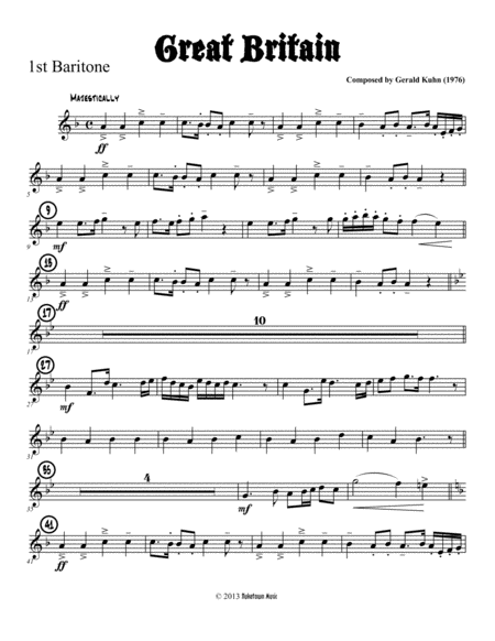 Great Britain Sheet Music