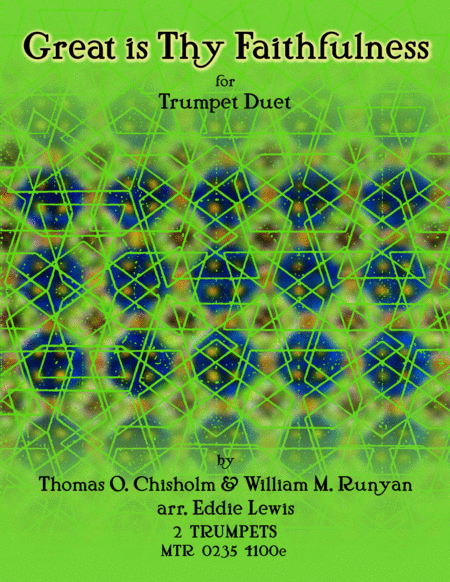 Great Is Thy Faithfulness For Trumpet Duet Sheet Music