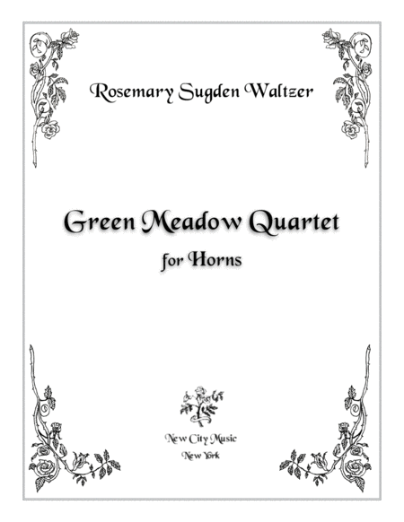 Free Sheet Music Green Meadow Quartet