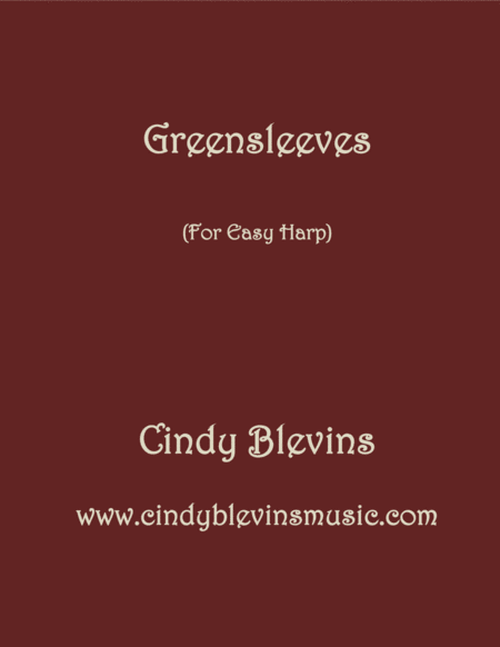 Greensleeves Arranged For Easy Harp Lap Harp Friendly From My Book Easy Favorites Vol 3 Seasonal Sheet Music