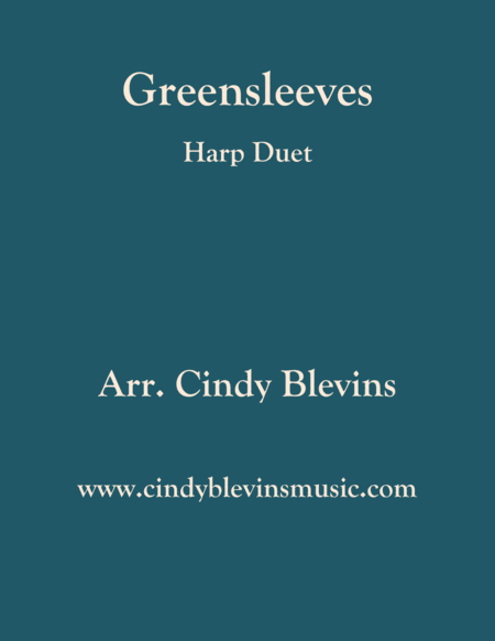 Greensleeves Arranged For Harp Duet Sheet Music