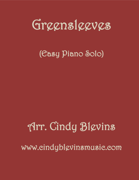 Greensleeves Easy Piano Solo Sheet Music