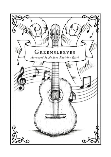 Greensleeves Fingerstyle Solo Guitar Tab Sheet Music