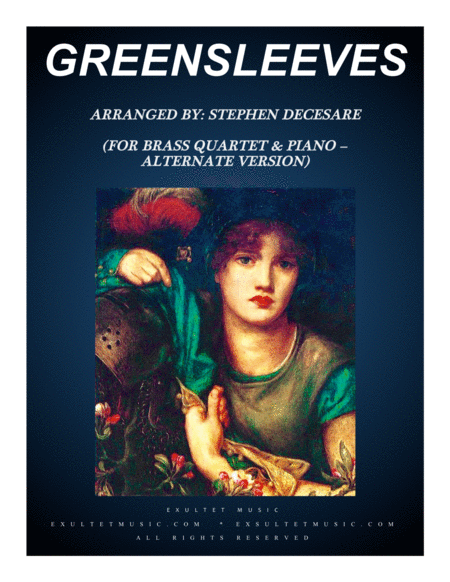 Greensleeves For Brass Quartet And Piano Alternate Version Sheet Music