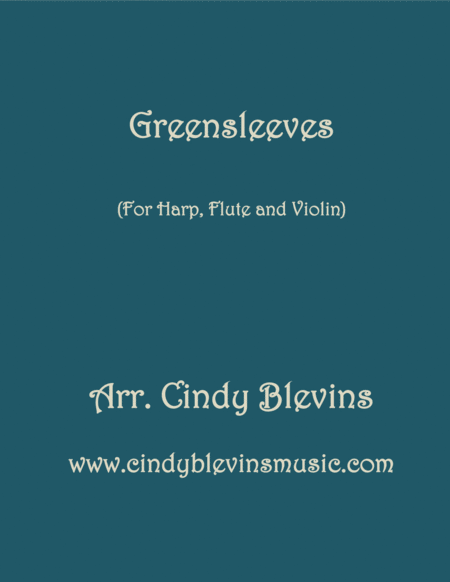 Greensleeves For Harp Flute And Violin Sheet Music