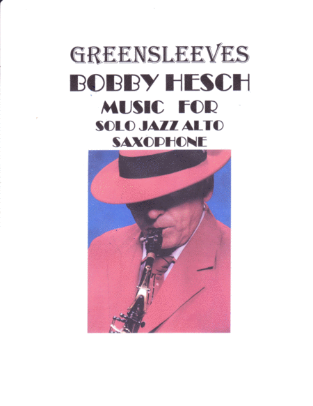 Greensleeves For Solo Jazz Alto Sax Sheet Music