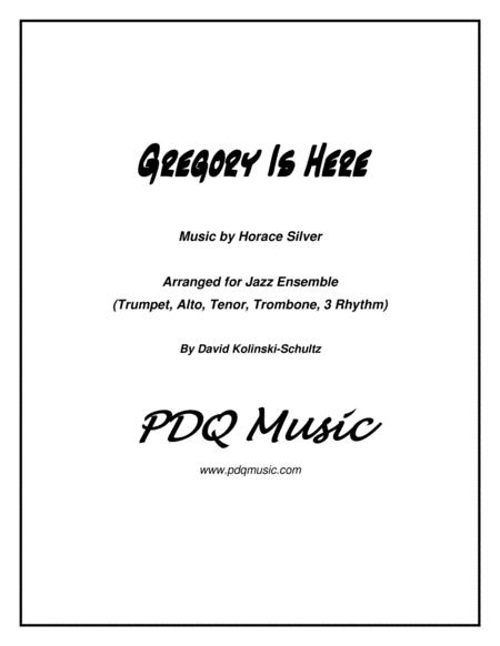 Free Sheet Music Gregory Is Here