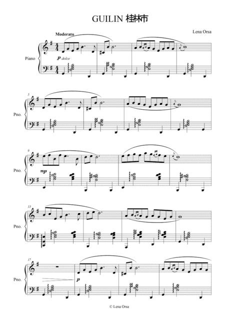 Free Sheet Music Guilin