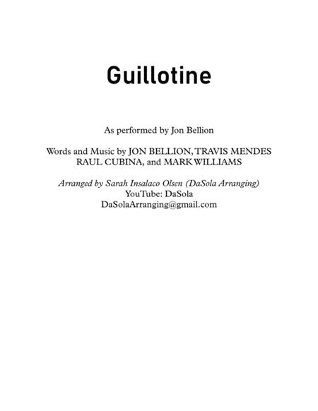 Guillotine By Jon Bellion String Quartet Arranged By Dasola Sheet Music