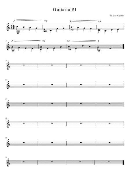 Guitarra 1 Testing The System Sheet Music