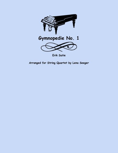 Free Sheet Music Gymnopedie No 1 Three Violins And Cello