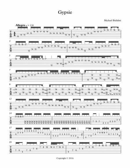 Gypise Sheet Music