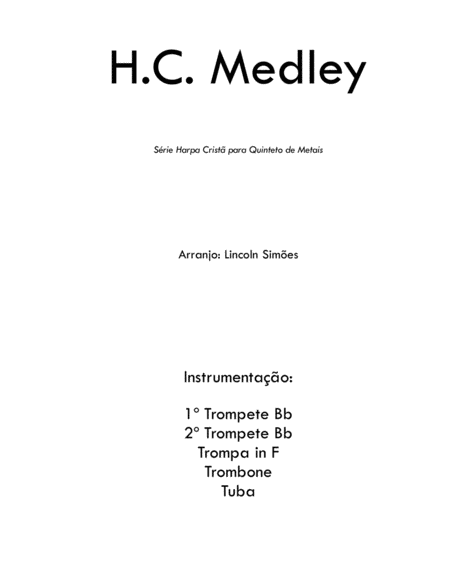 H C Medley For Brass Quintet Sheet Music