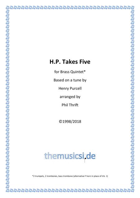 Free Sheet Music H P Takes Five Brass Quintet Edition