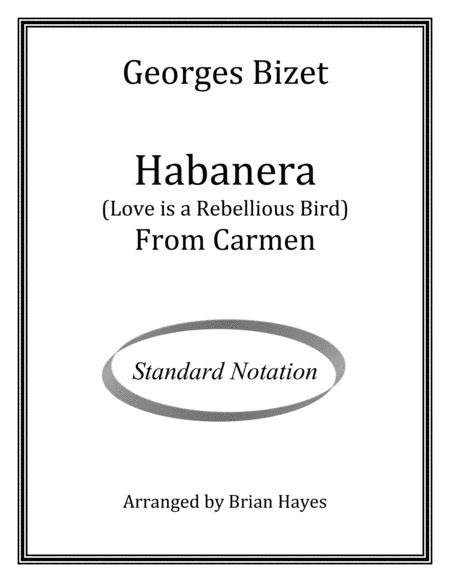 Habanera From Carmen For Solo Guitar Standard Notation Sheet Music