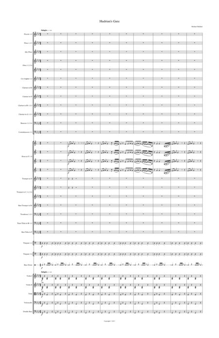 Free Sheet Music Hadrians Gate