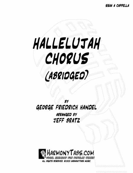 Hallelujah Chorus Abridged Ssaa A Cappella Sheet Music