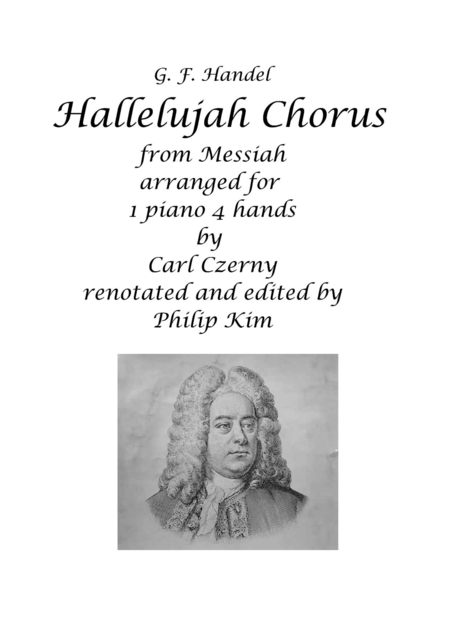 Free Sheet Music Hallelujah Chorus For 1 Piano 4 Hands