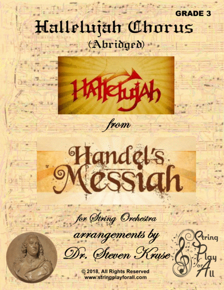 Free Sheet Music Hallelujah Chorus From The Messiah For String Orchestra Grade 3