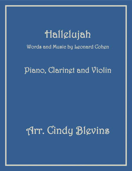 Free Sheet Music Hallelujah For Piano Clarinet And Piano