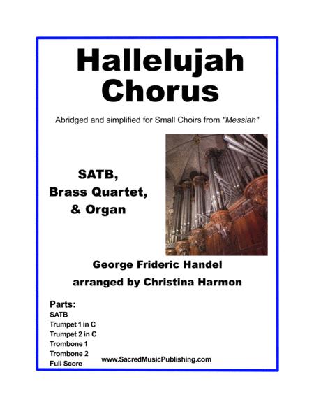 Hallelujah Satb Brass Quartet And Organ Sheet Music