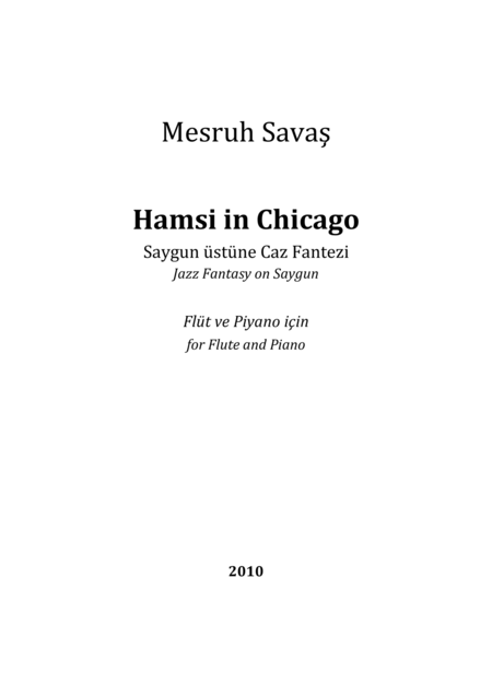 Hamsi In Chicago Sheet Music