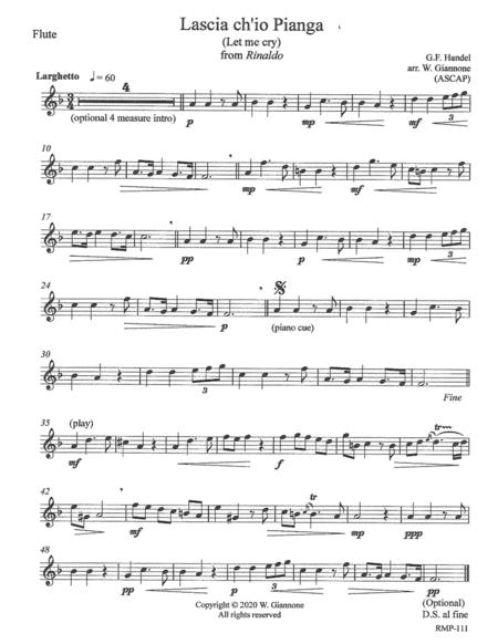 Handel Lascia Ch Io Pianga Let Me Cry Sheet Music