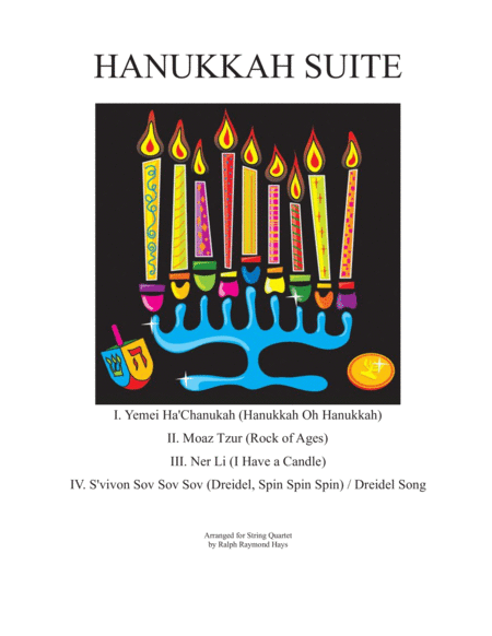 Hanukkah Suite For String Quartet Sheet Music