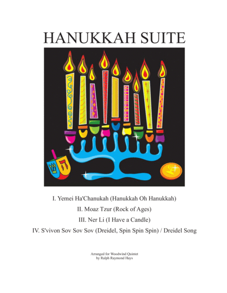 Hanukkah Suite For Woodwind Quintet Sheet Music