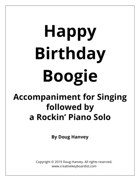 Happy Birthday Boogie Sheet Music