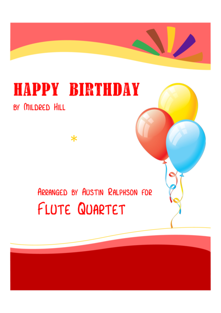 Happy Birthday Flute Quartet Sheet Music