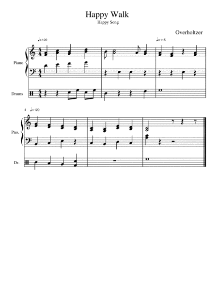 Happy Walk Sheet Music