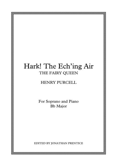 Free Sheet Music Hark The Ech Ing Air The Fairy Queen Bb Major