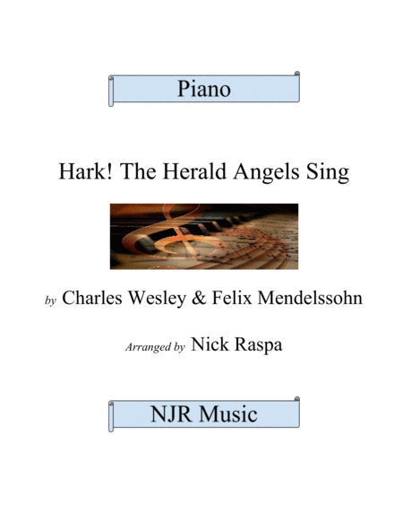 Free Sheet Music Hark The Herald Angels Sing Advanced Piano