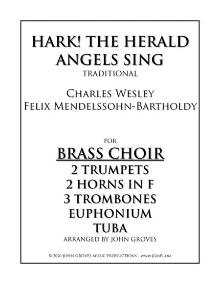 Hark The Herald Angels Sing Brass Choir Ensemble Sheet Music