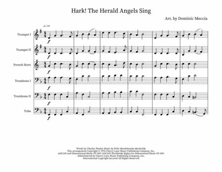 Hark The Herald Angels Sing Brass Sixtet Sheet Music