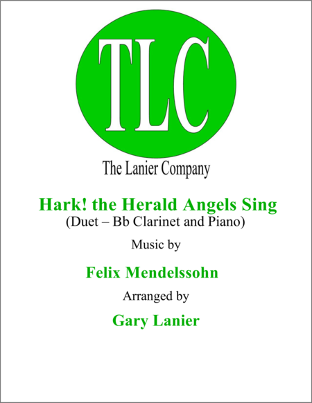 Free Sheet Music Hark The Herald Angels Sing Duet Bb Clarinet And Piano Score And Parts