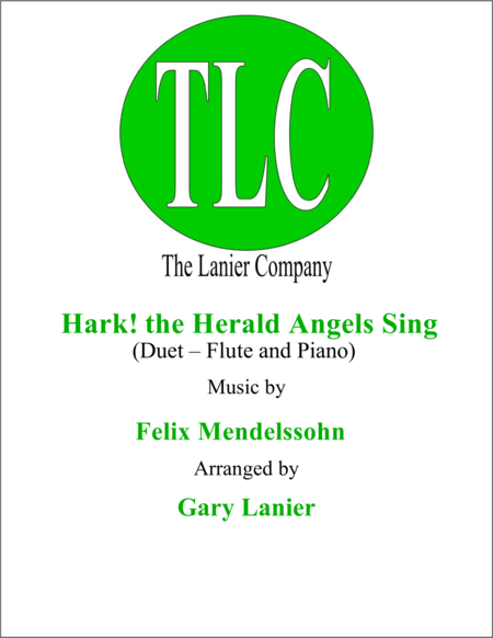 Free Sheet Music Hark The Herald Angels Sing Duet Flute And Piano Score And Parts